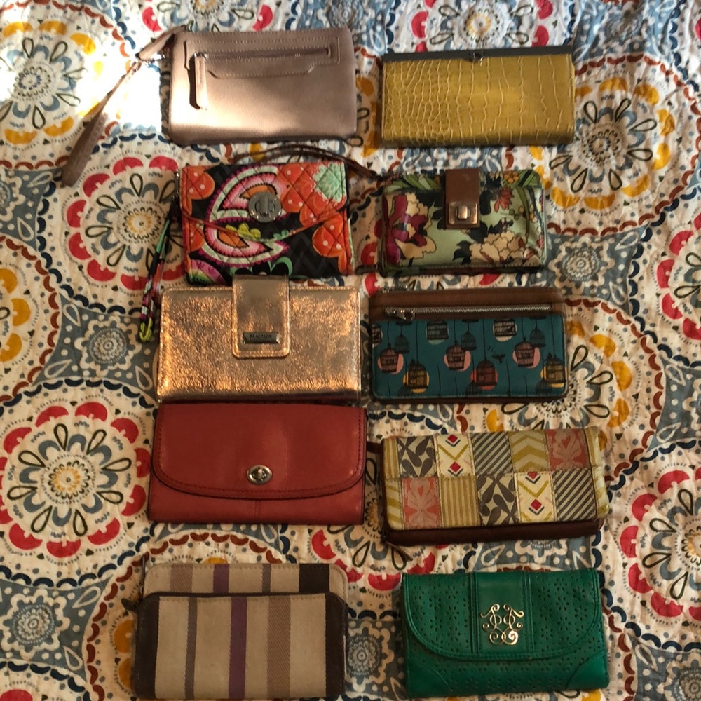 Wallets and wristlets $10 each